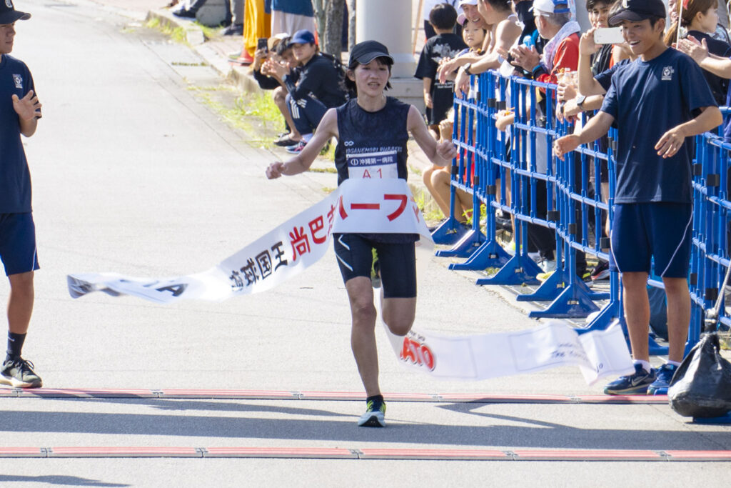 ハーフの部・女子 優勝 山田麻里江さん